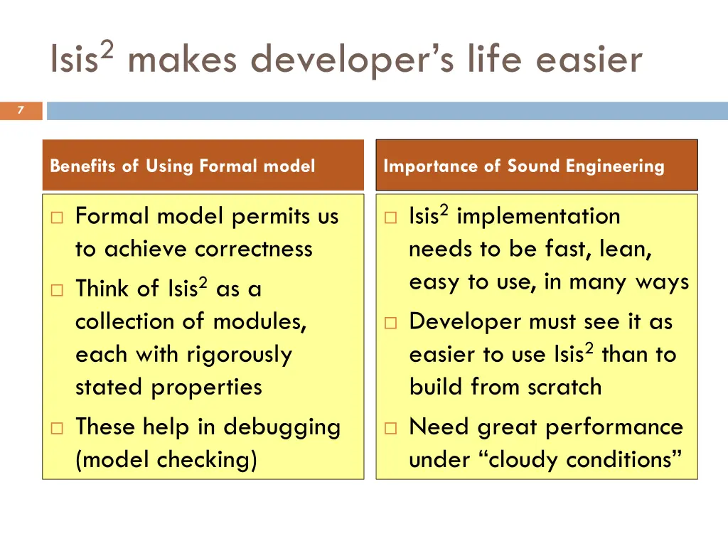 isis 2 makes developer s life easier