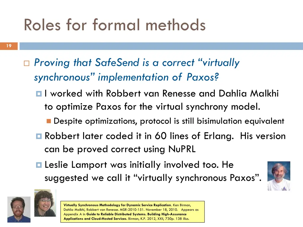 roles for formal methods