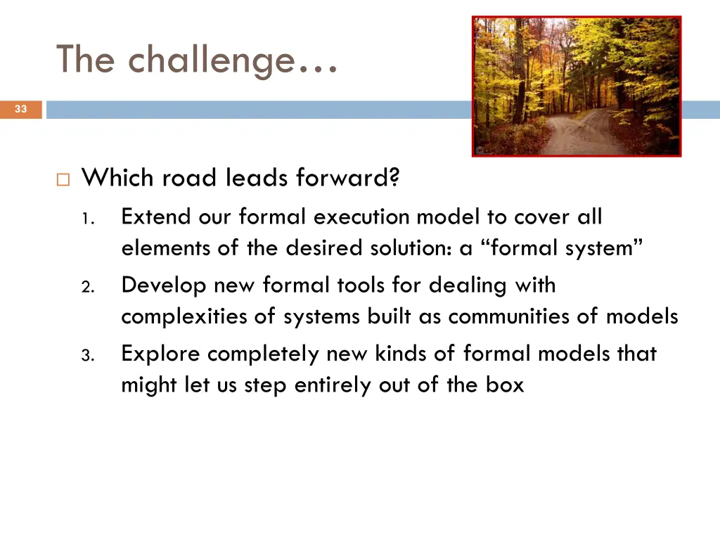 the challenge