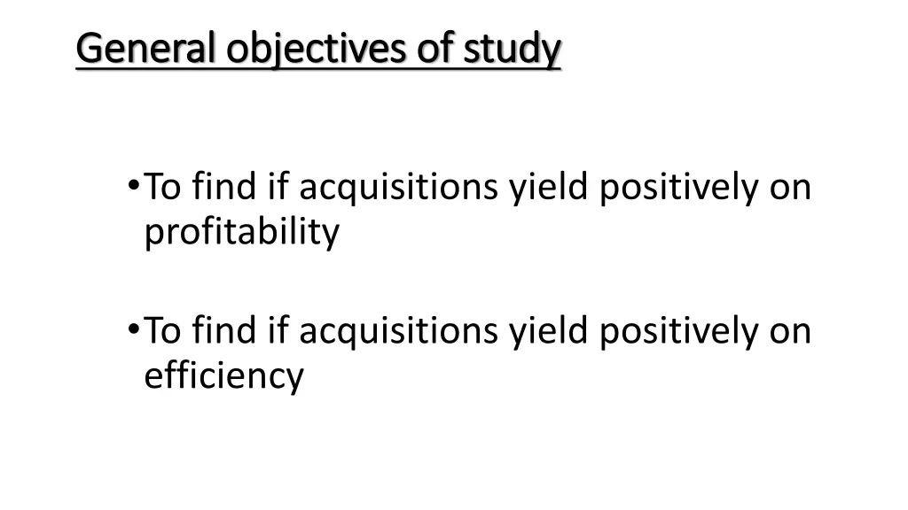 general general objectives of study objectives