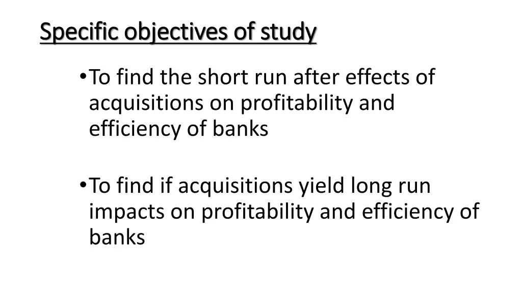 specific specific objectives of study objectives
