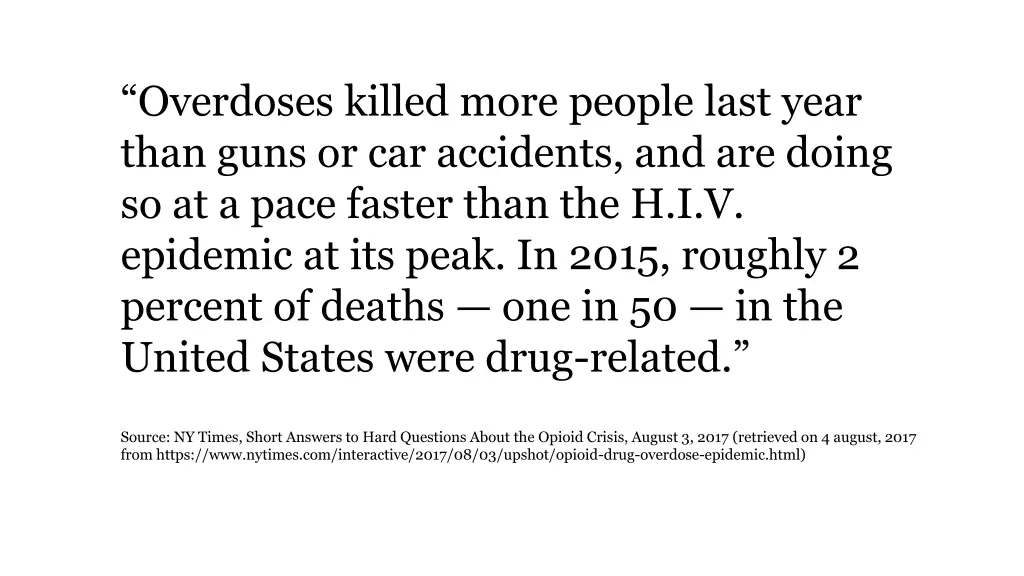 overdoses killed more people last year than guns