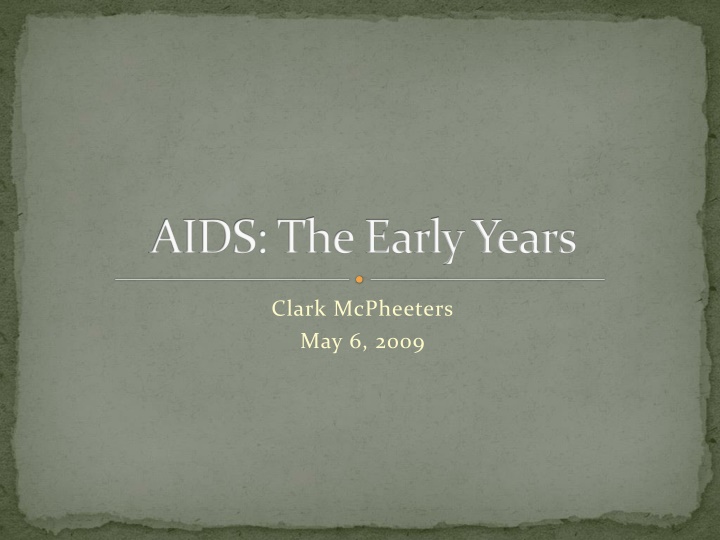 aids the early years