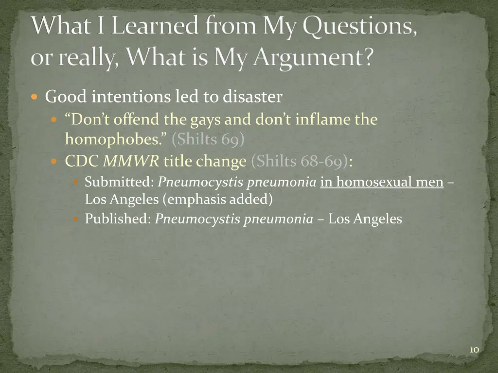 what i learned from my questions or really what 2