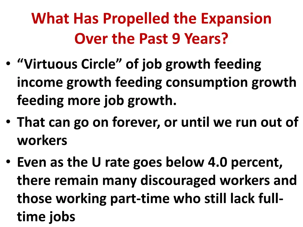 what has propelled the expansion over the past