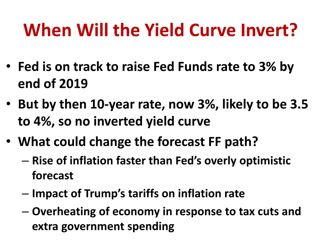 when will the yield curve invert