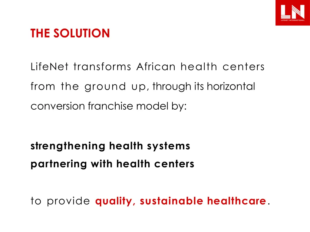 the solution