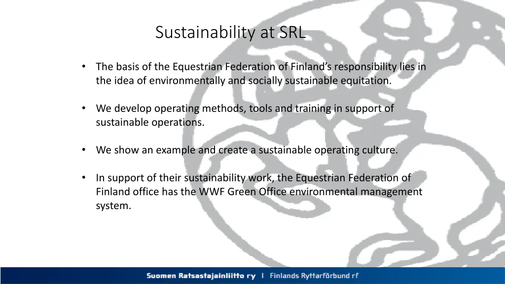 sustainability at srl