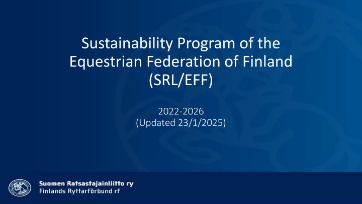 sustainability program of the equestrian