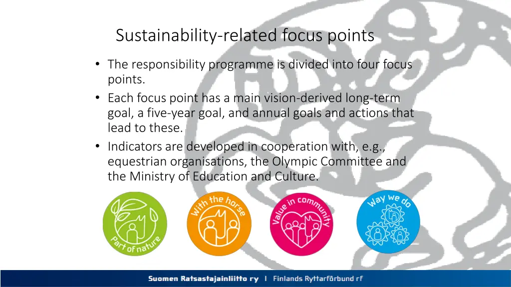 sustainability related focus points