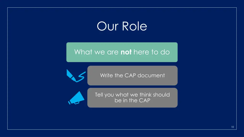 our role 1