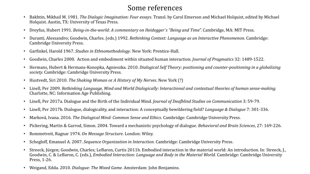 some references