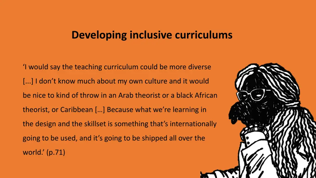 developing inclusive curriculums