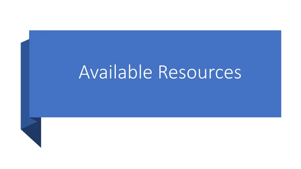 available resources