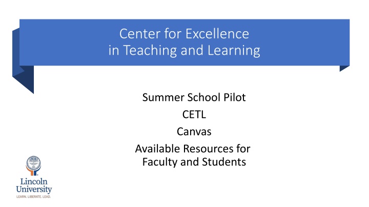 center for excellence in teaching and learning