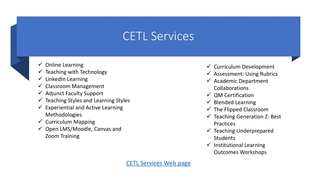 cetl services