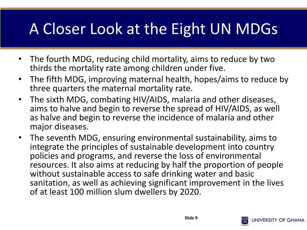 a closer look at the eight un mdgs 1