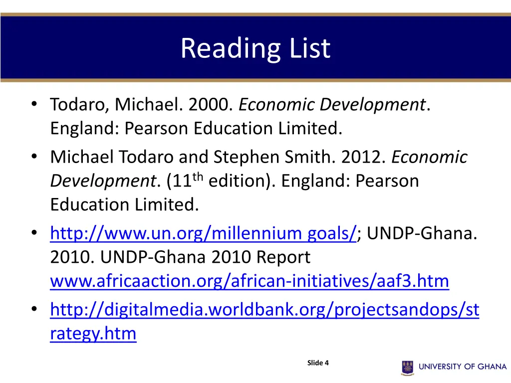 reading list