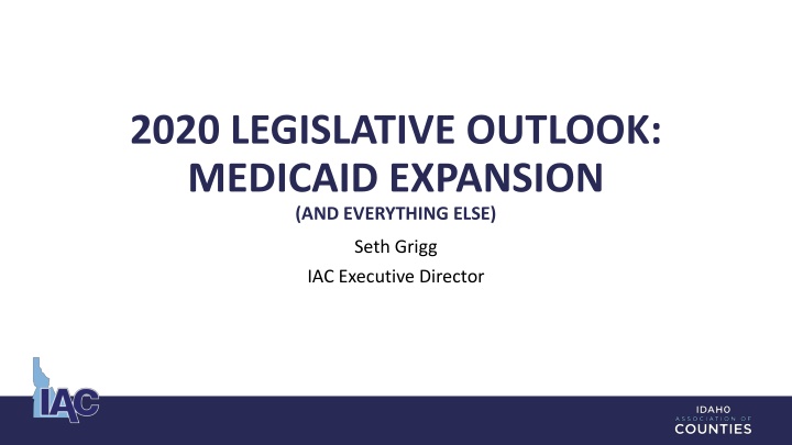 2020 legislative outlook medicaid expansion