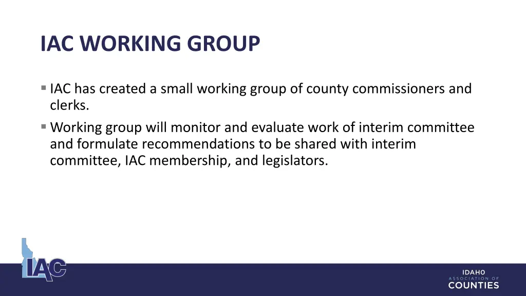 iac working group