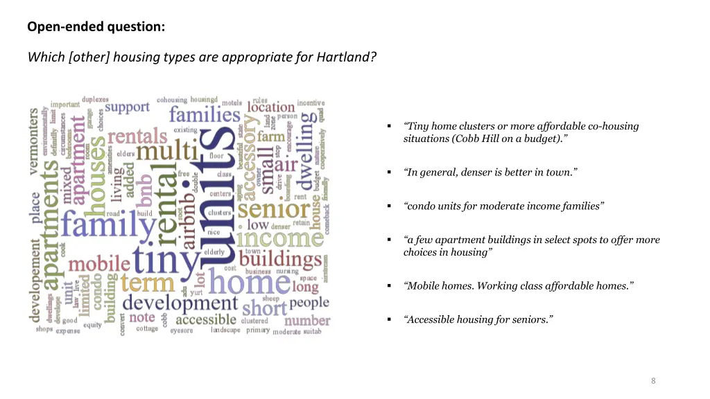 open ended question 1