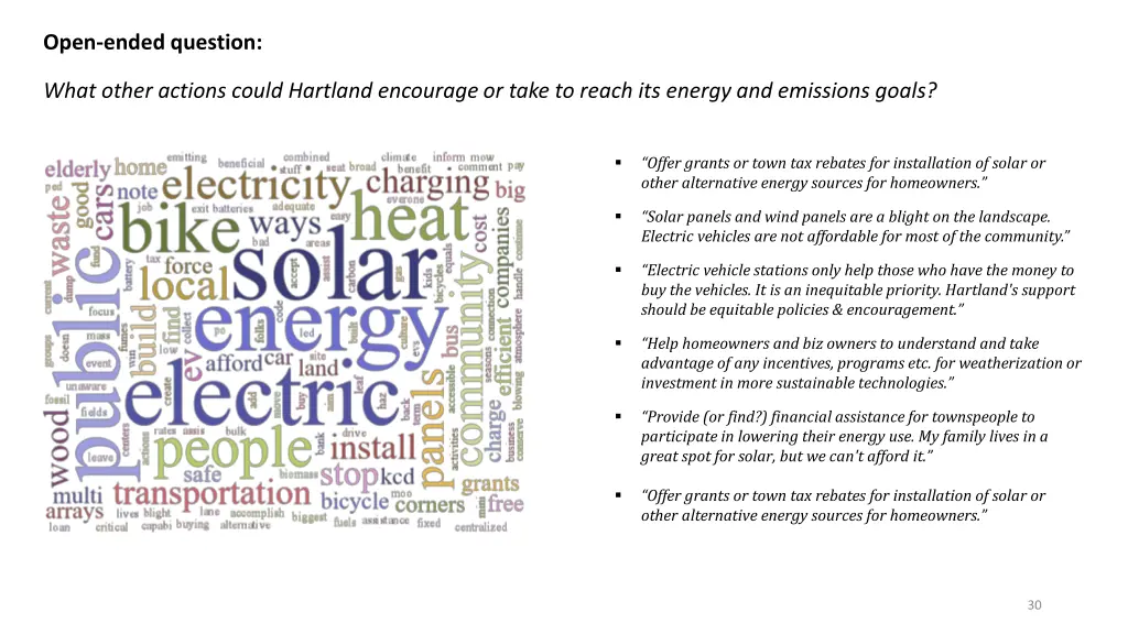 open ended question 5