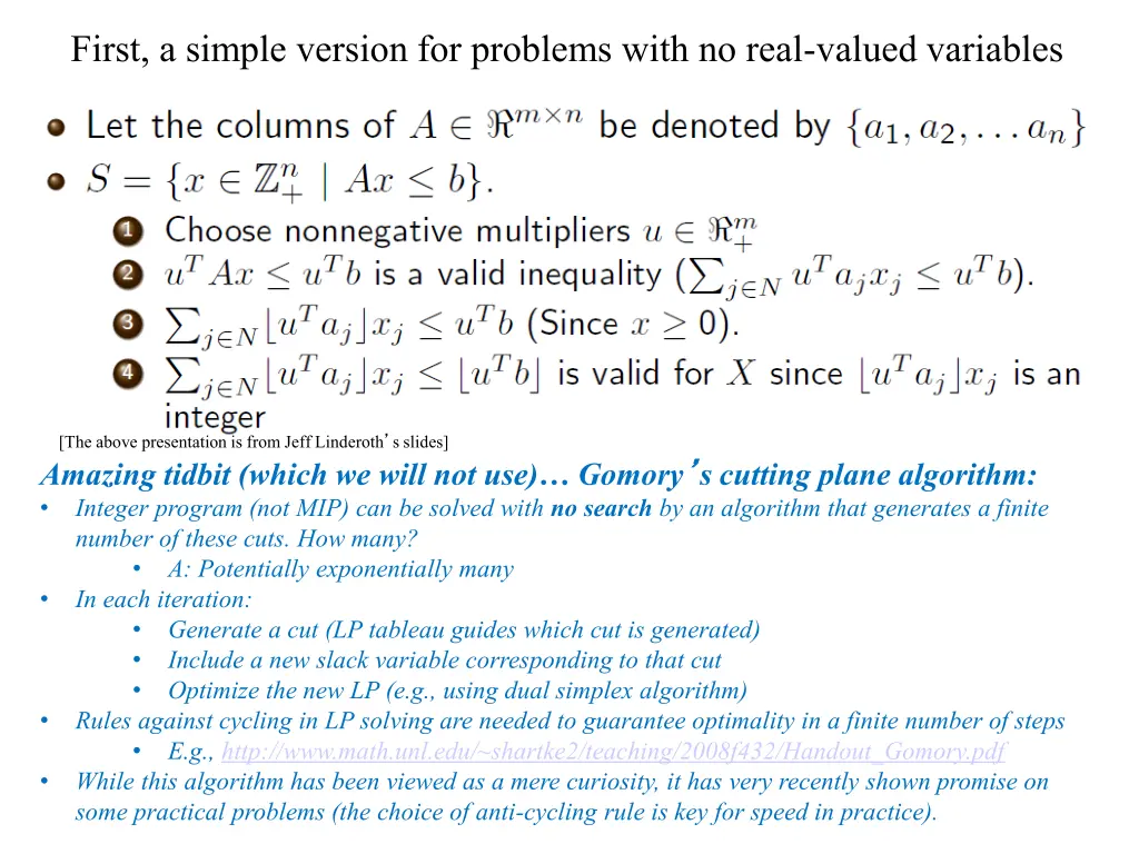 first a simple version for problems with no real