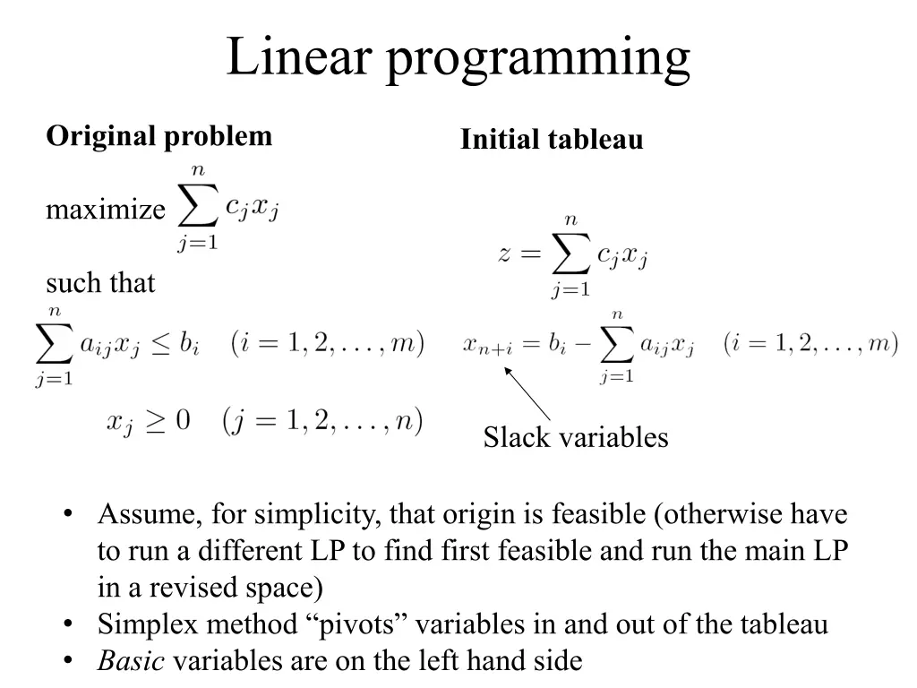 linear programming