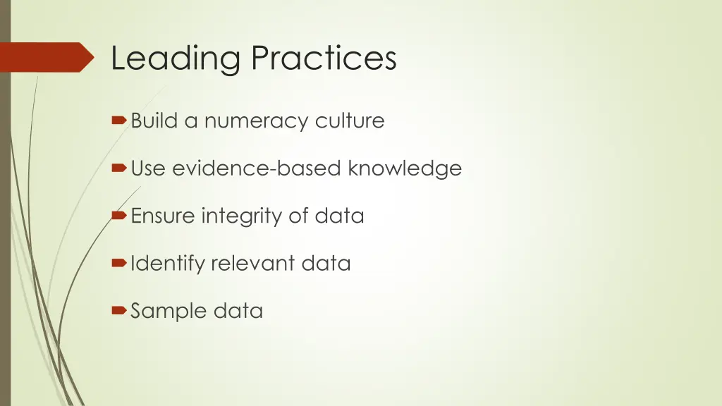 leading practices