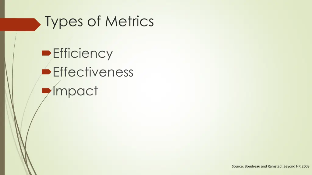 types of metrics