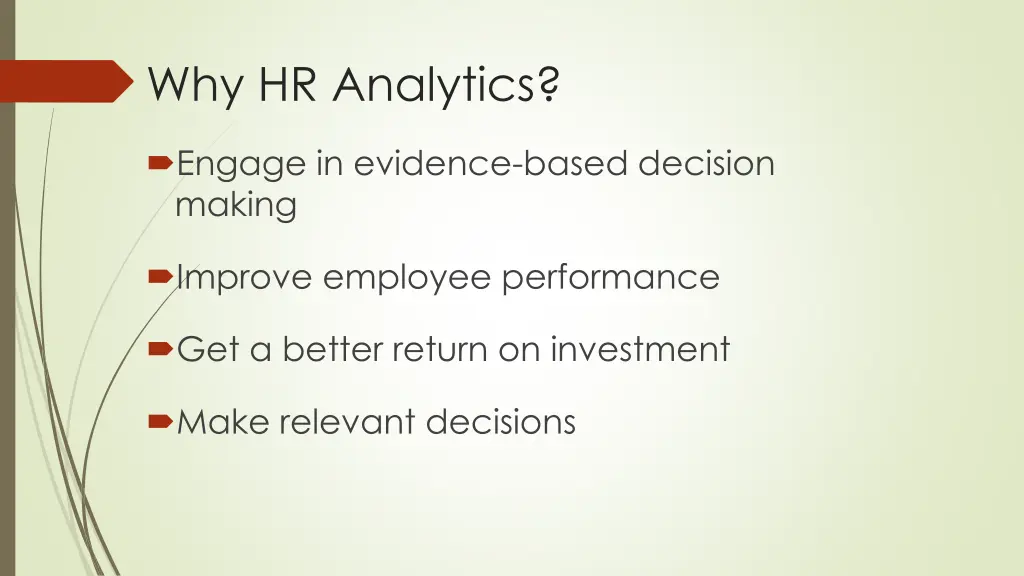 why hr analytics