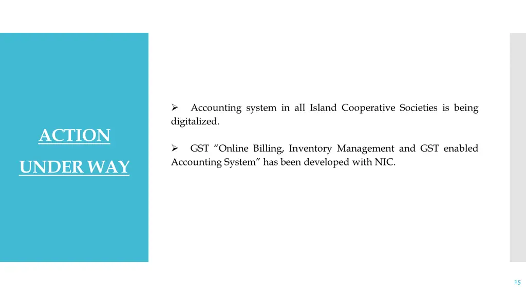 accounting system in all island cooperative