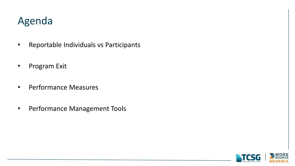agenda