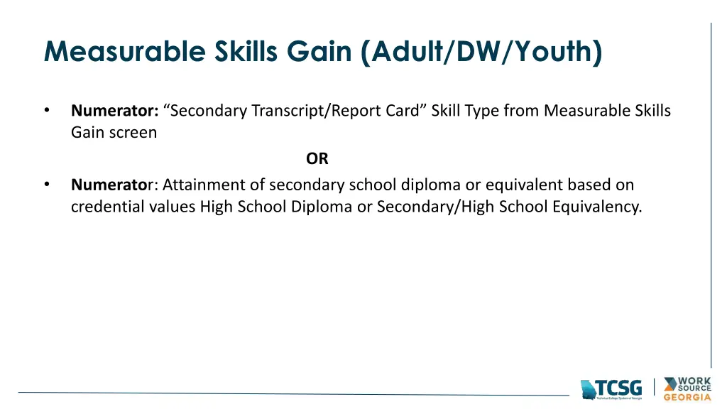 measurable skills gain adult dw youth 4