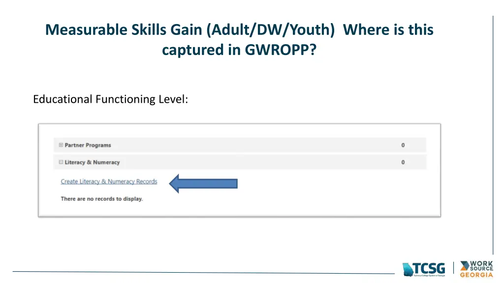 measurable skills gain adult dw youth where 4