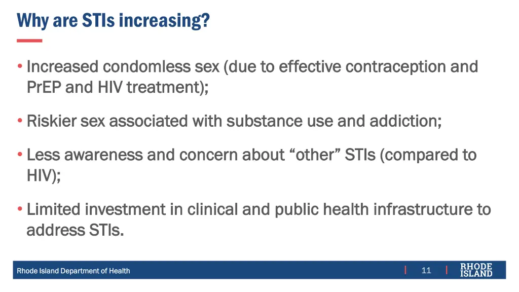 why are stis increasing
