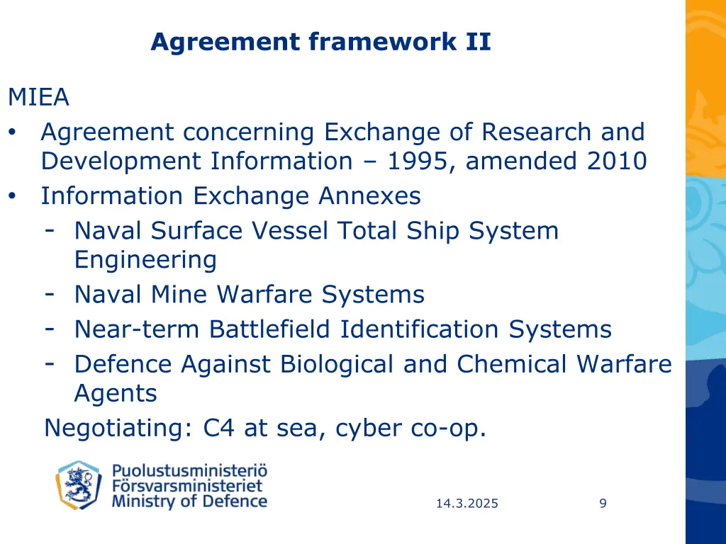 agreement framework ii