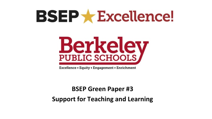 bsep green paper 3 support for teaching