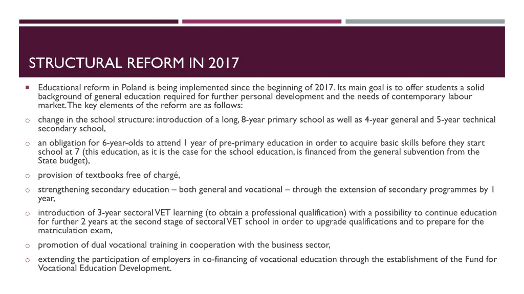 structural reform in 2017