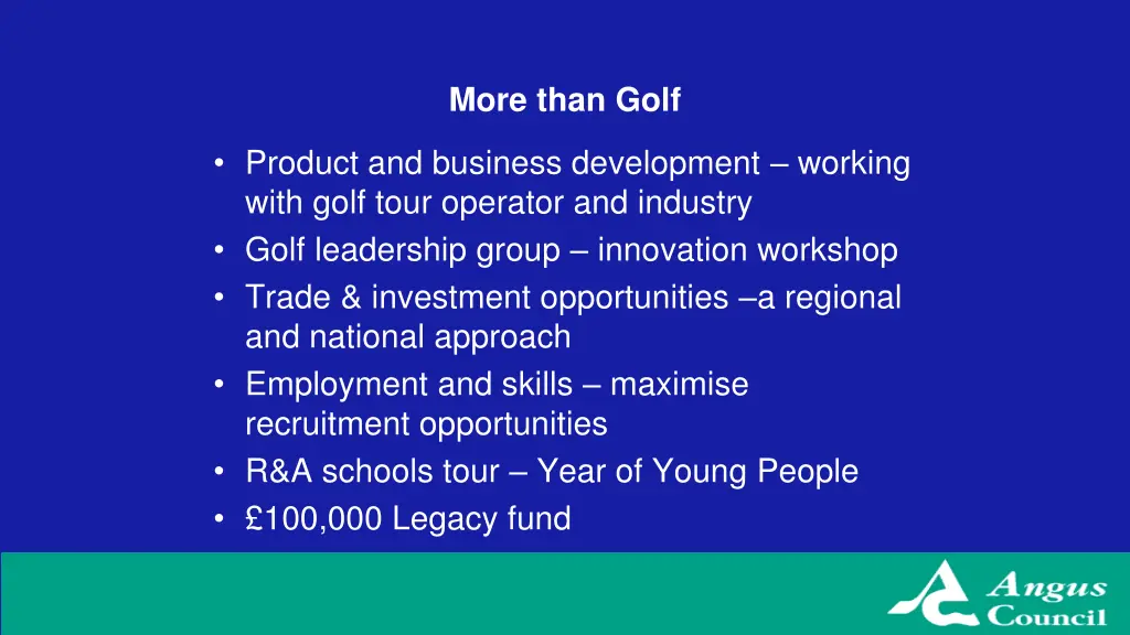 more than golf