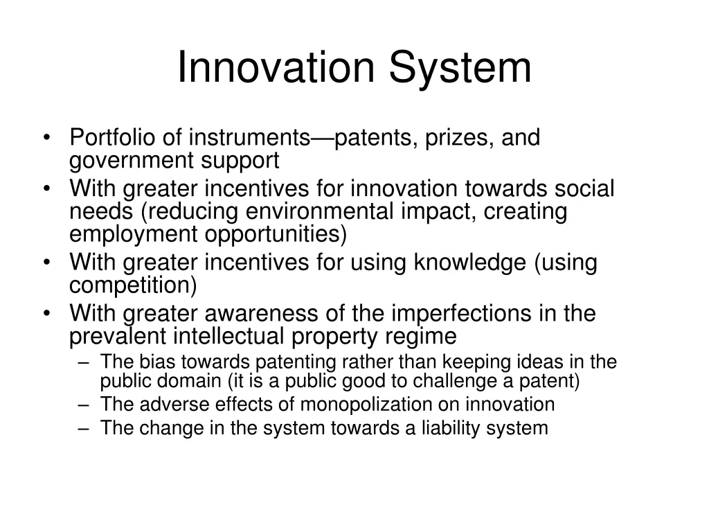 innovation system 1