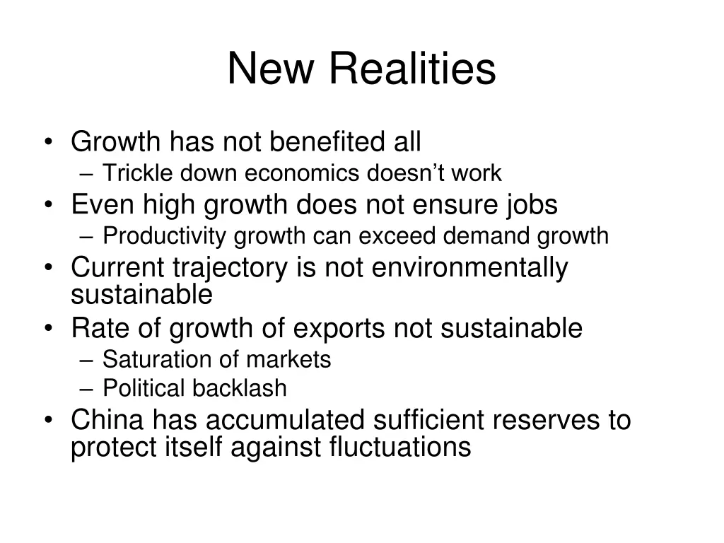 new realities