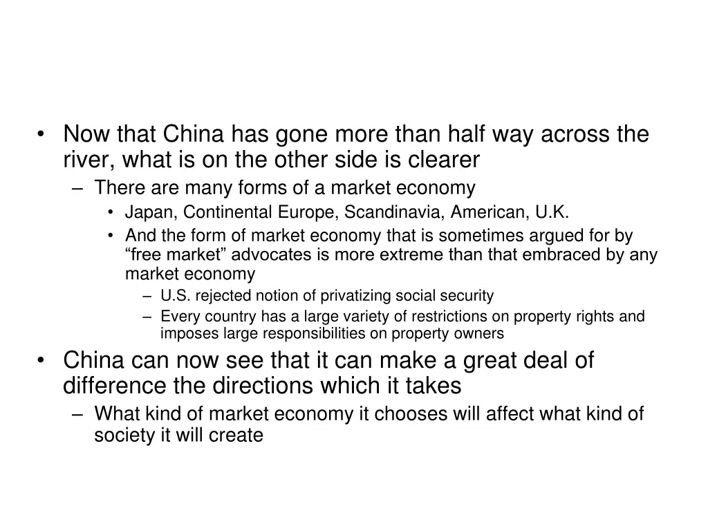 now that china has gone more than half way across