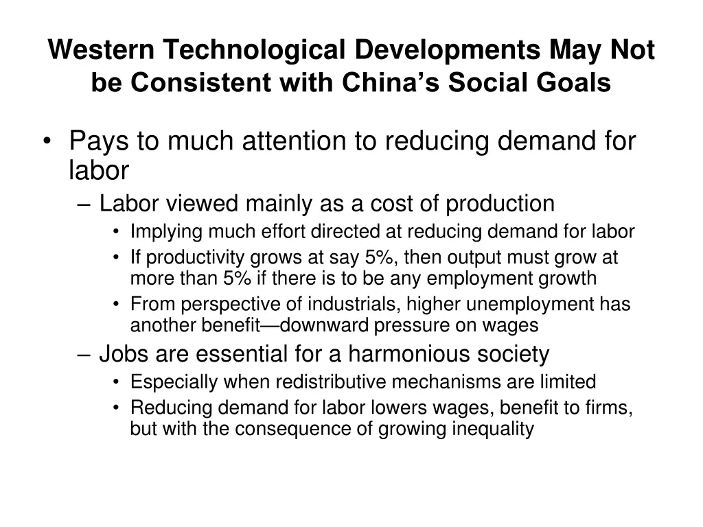 western technological developments