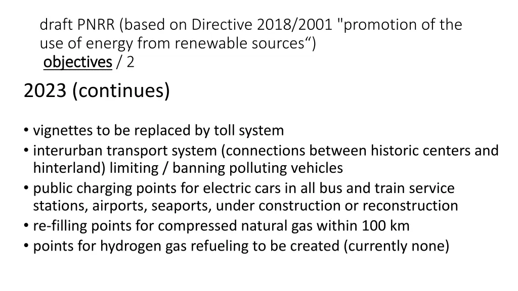 draft pnrr based on directive 2018 2001 promotion 1