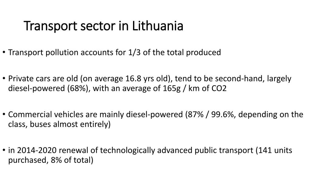 transport sector in lithuania transport sector