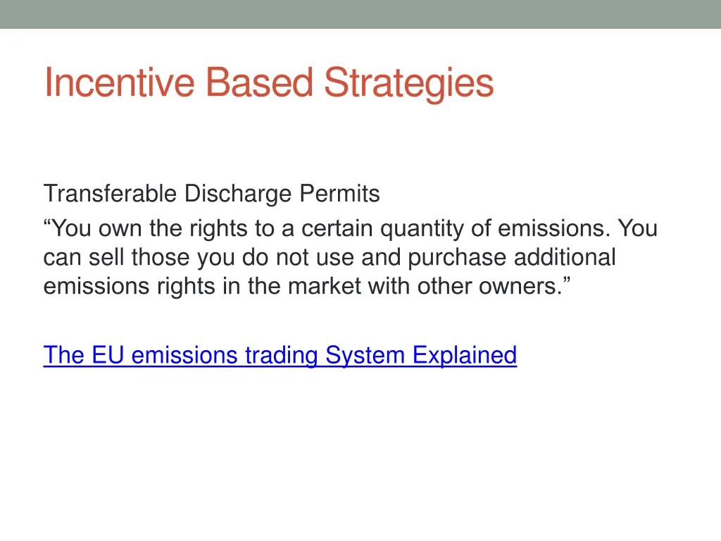 incentive based strategies