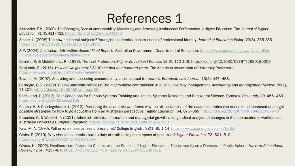 references 1