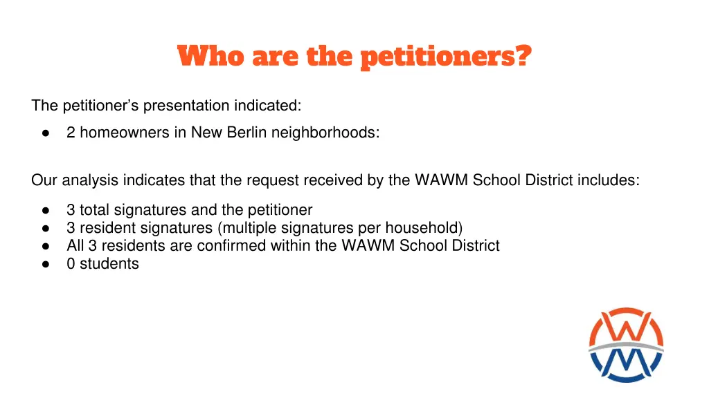 who are the petitioners