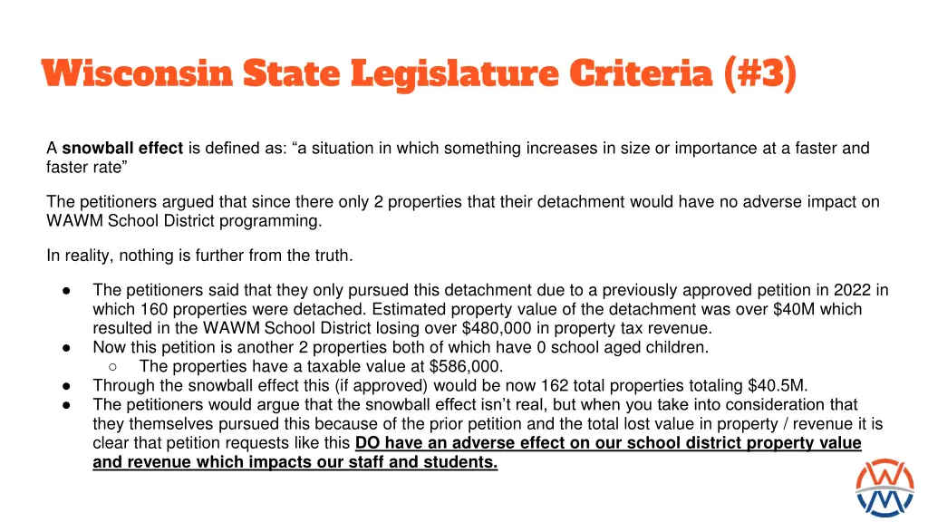 wisconsin state legislature criteria 3 1